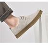 Outdoor Fashionable Suede Men's Lace-Up Casual Shoe Low-Top Thick-Soled Durable Oxford Shoe Lightweight Comfortable Walking Shoe