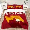 3pcs Harry Potter Deathly Hallows Bedding Set, Soft Polyester Duvet Cover and Pillowcases Machine Washable Seasons All Suitable 97