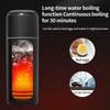 Car Electric Kettle 12V/24V Universal USB Portable Water Boiler Cup 500ml 316 Stainless Steel Fast Heating/Keep Warm