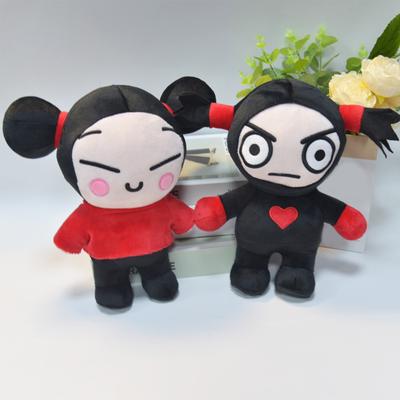 Cute Maruko Head Chinese Doll Doll, Cartoon Plush Doll Couple Wedding Gift