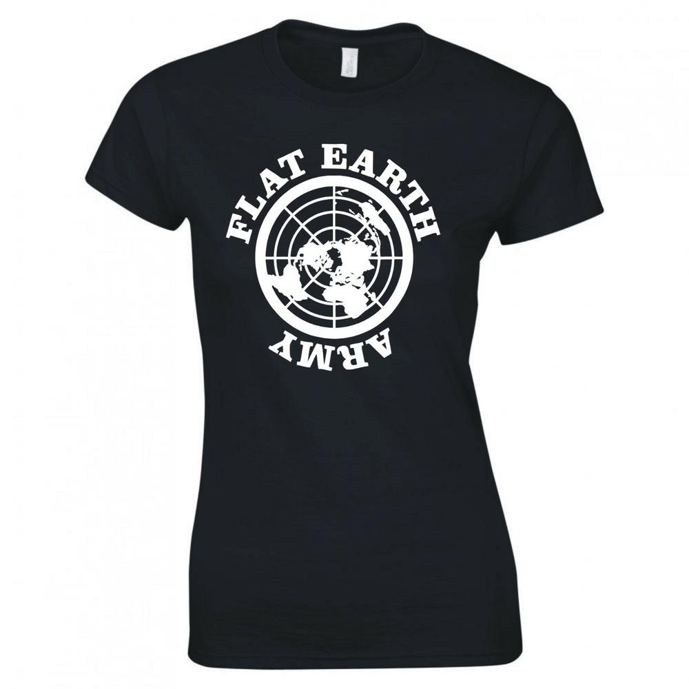 Funny Flat Earth Army Skinny Fit TShirt