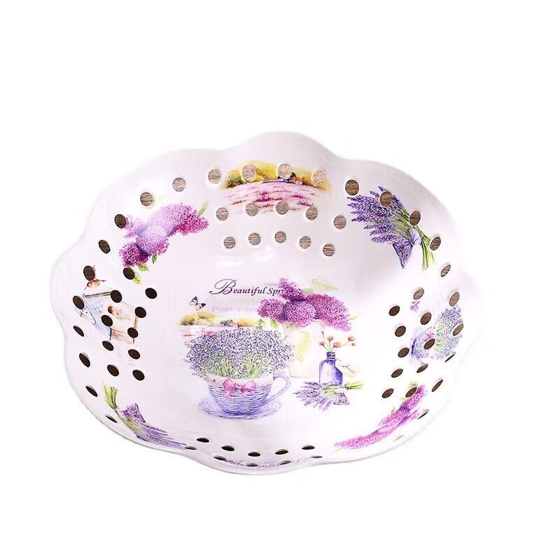 Wuhe Food-Grade Melamine Floral Fruit Plate