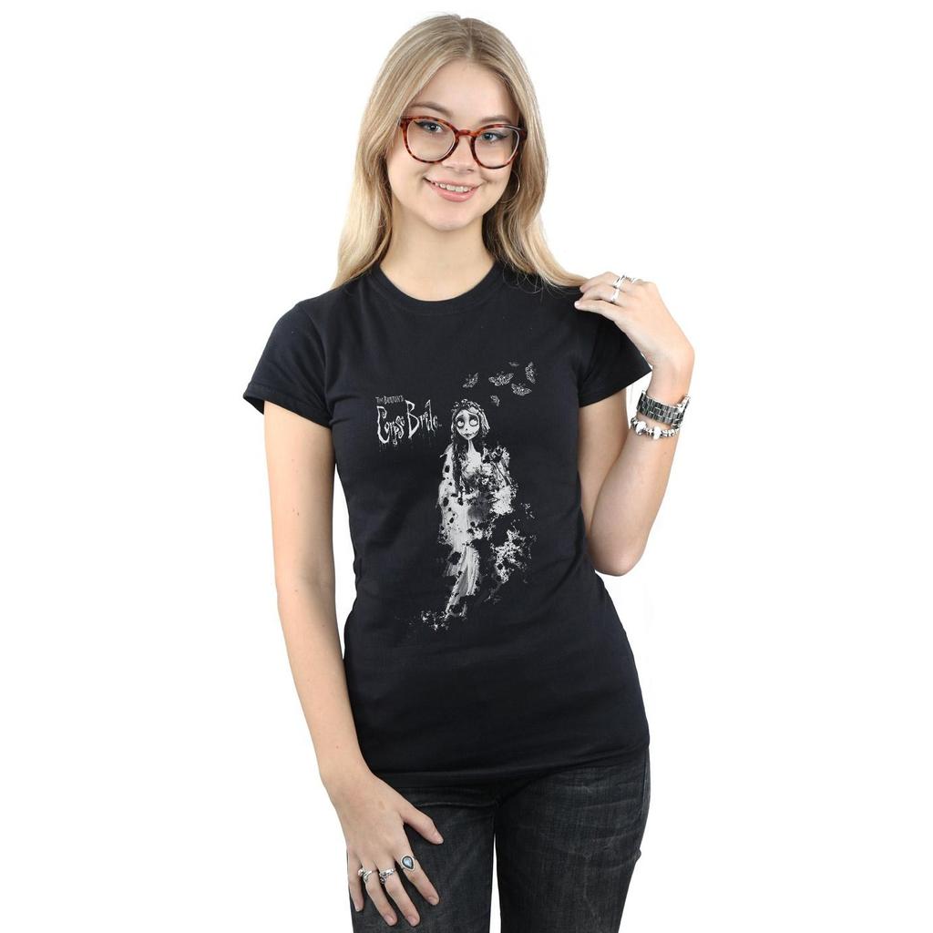 Corpse Bride Womens/Ladies Distressed Bride Cotton T-Shirt