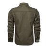 Camicie da Lavoro Militari da Uomo Multi-tasche Camicie Casual da Esterno in Cotone da Uomo Buona Qualità Uomo Taglia Larga Camicie Monocolore a Maniche Lunghe