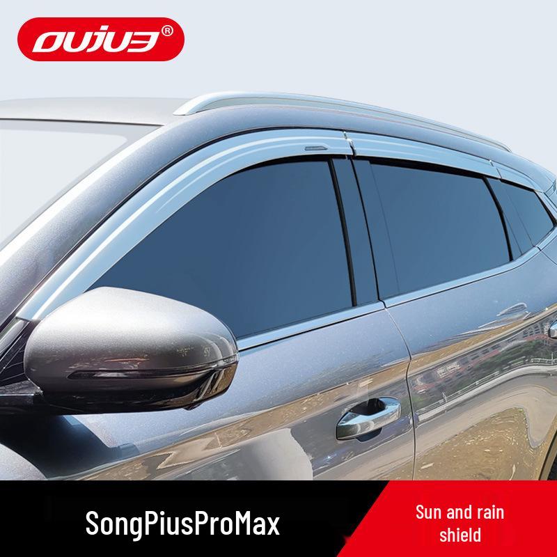 Electroplated Rain Guards for BYD Song Pro/PLUS/MAX DMI Window Eyebrows