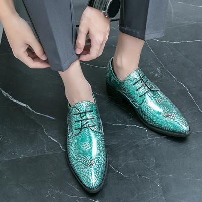 Chaussures Décontractées pour Hommes à Bout Pointu à Lacets Chaussures de Club pour Hommes Polyvalentes Chaussures de Mode Chelsea pour Hommes 2024 Vente Chaude Chaussures Oxford pour Hommes