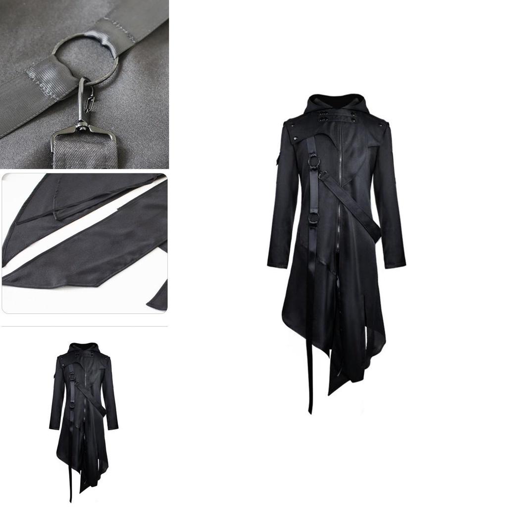Hochwertiger Gotischer Frack für Herren Ideales Cosplay Kostüm Halloween