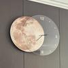 Large 3D Wall Clocks Silent Movement LED Light Wall Clock Luxury Living Room Decoration Accessories Elegant Interior Ornaments