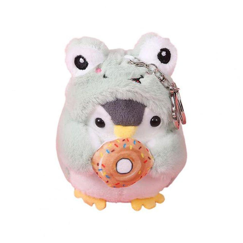 Key Ring Ornaments Donut Plush Key Chain Women Key Holder Korean Style Key Buckle Penguin  Pendant