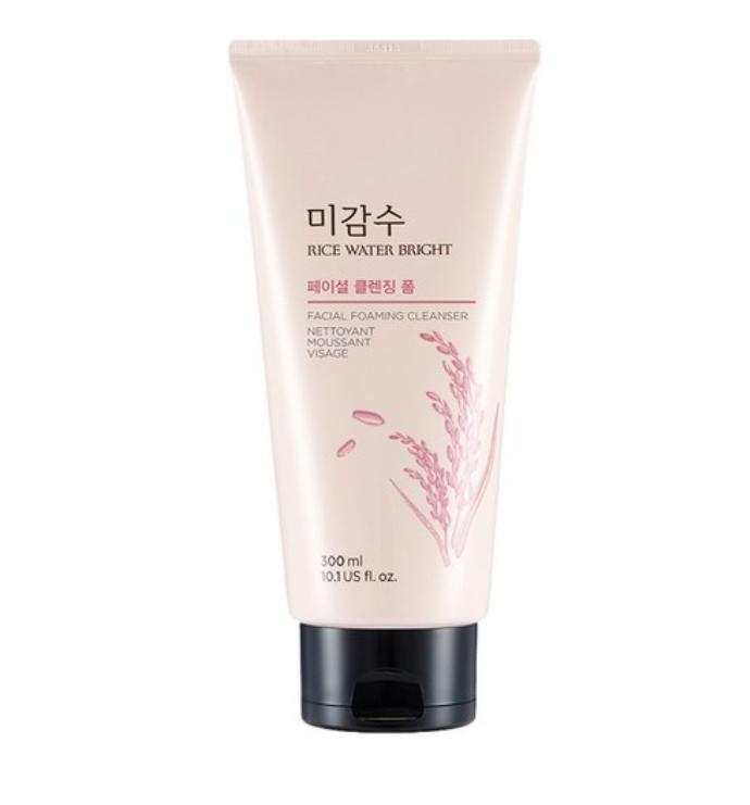 THE FACE SHOP Rice Water Bright Очищающая пенка 300 мл / Насыщенное очищающее масло 150 мл – Осветляющий очищающий дуэт Cleansing Foam