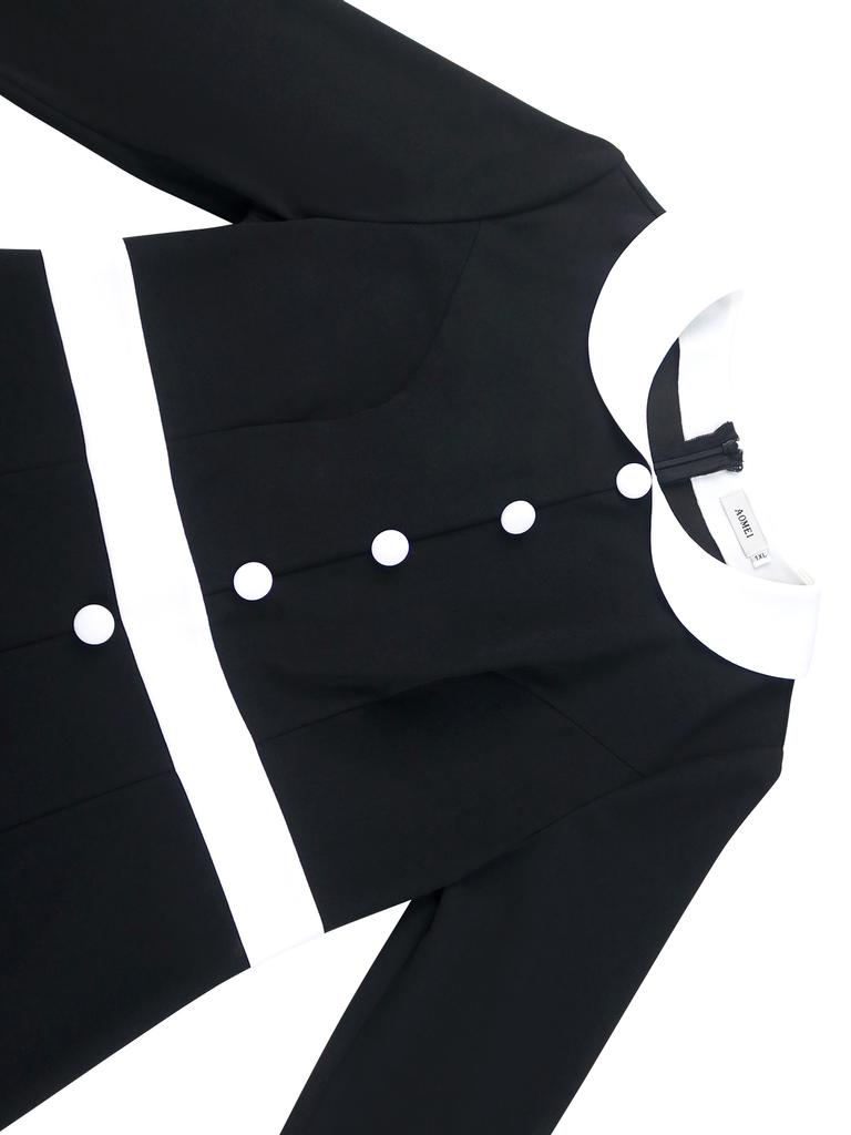 Elegant Black Midi Dress for Women Long Sleeve Button Down Contrast Trim High Low Hem Church Outfit Wedding Guest Formal Vintage Style Wear Buy cheaply on Joom Elegant Black Midi Dress for Women Long Sleeve Button Down Contrast Trim High Low Hem Church Outfit Wedding Guest Formal Vintage Style Wear Buy cheaply on Joom