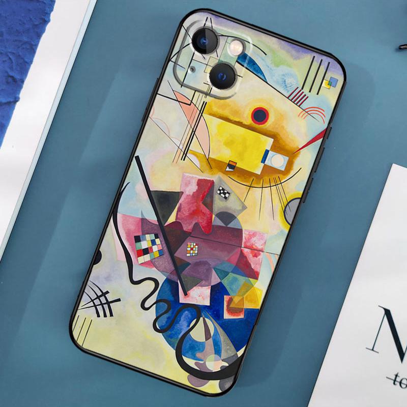 Wassily Kandinsky Abstraktní pouzdro na telefon pro iPhone 15 13 12 11 14 Pro Max Mini X XR XS MAX SE 2020 7 8 Plus Zadní kryt