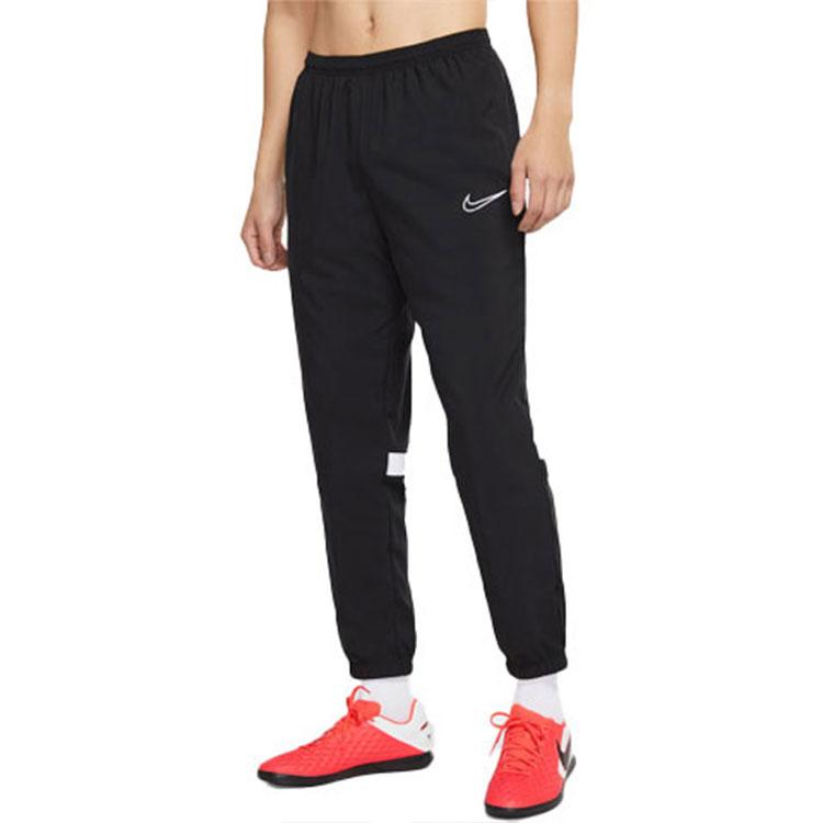 Nike Pantaloni da jogging da calcio tessuti con stampa logo Dri-FIT da uomo Neri CW6129-010