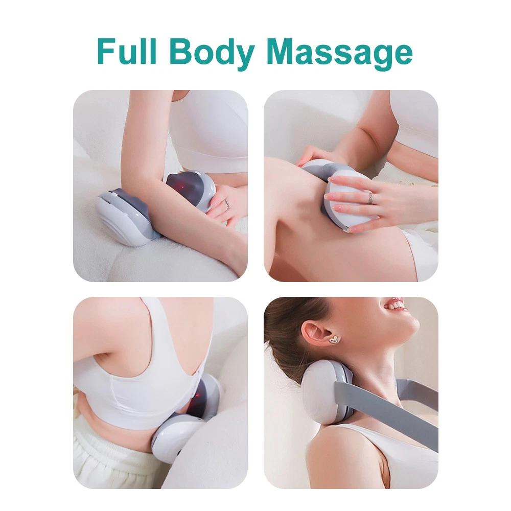 Multifunksjonelle Knetemassasjeprodukter Shiatsu Varme Avslapning Hjemmelading Bærbar Varmekompress Nakke- og Skuldermassasjeapparat
