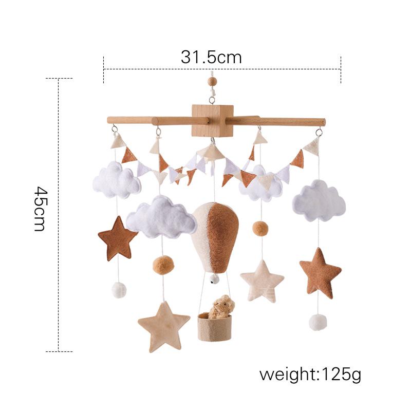 Rotating Crib Mobile: Newborn Baby Sleep Aid & Educational Rattle Toy