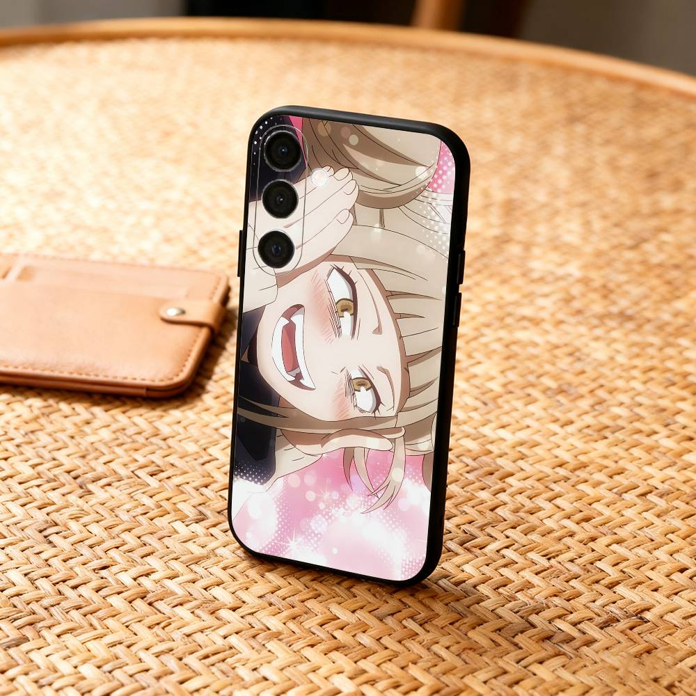 Anime My Hero H-Himiko Toga Phone Case For Samsung A73,72,71,A52,51,40,41,A22,A32,31,A13, Soft Black Shell