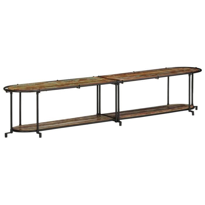 VidaXL TV Cabinet 200x42x40 Cm Reclaimed Solid Wood, TV Stand, Hi-Fi Cabinet, TV Console, TV Buffet, Multimedia Cabinet, 4013496