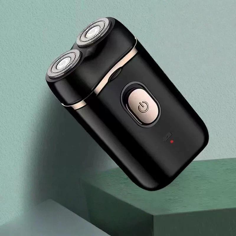 1 Set Usb Rechargeable Portable Electric Shaver Men Shaving Tool For Men Waterproof Mini Travel Rotary Razor