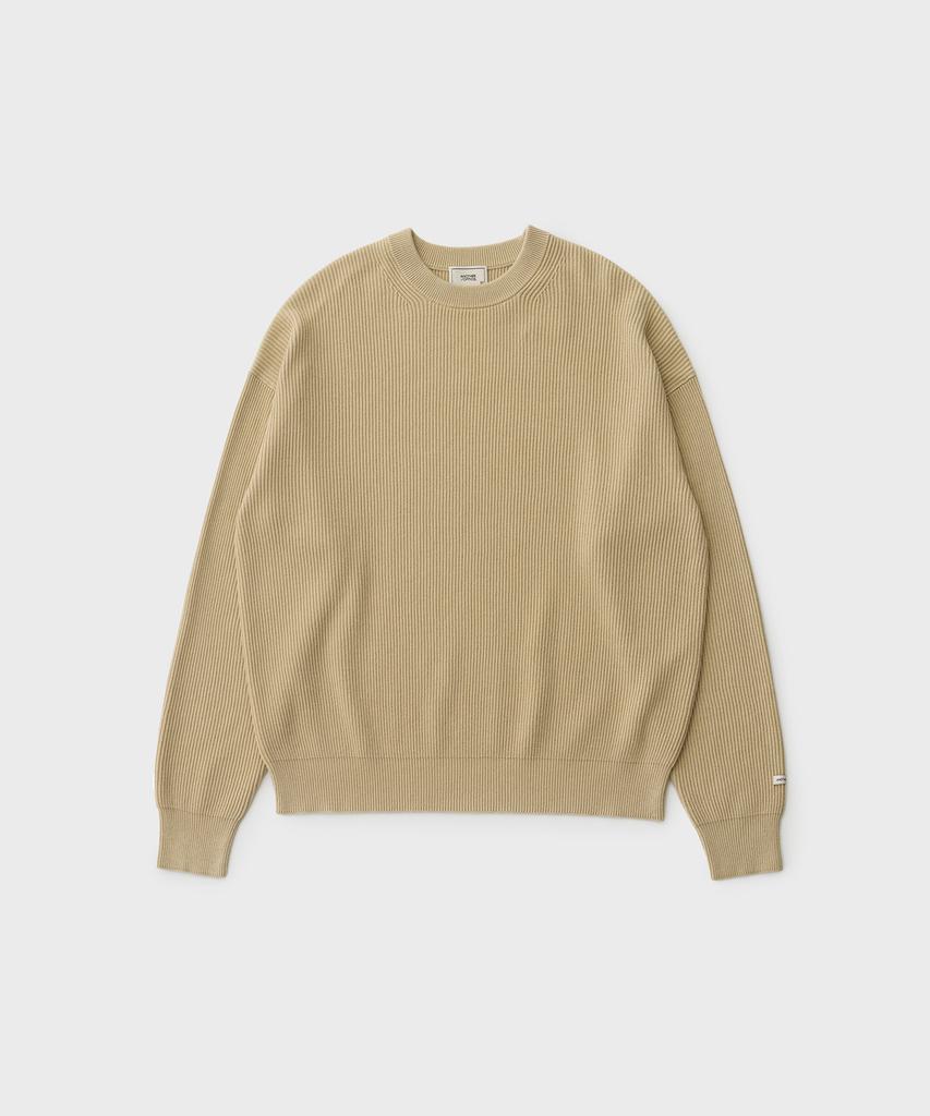 ANOTHER OFFICE Ordinary Knit-Pullover (Beige)
