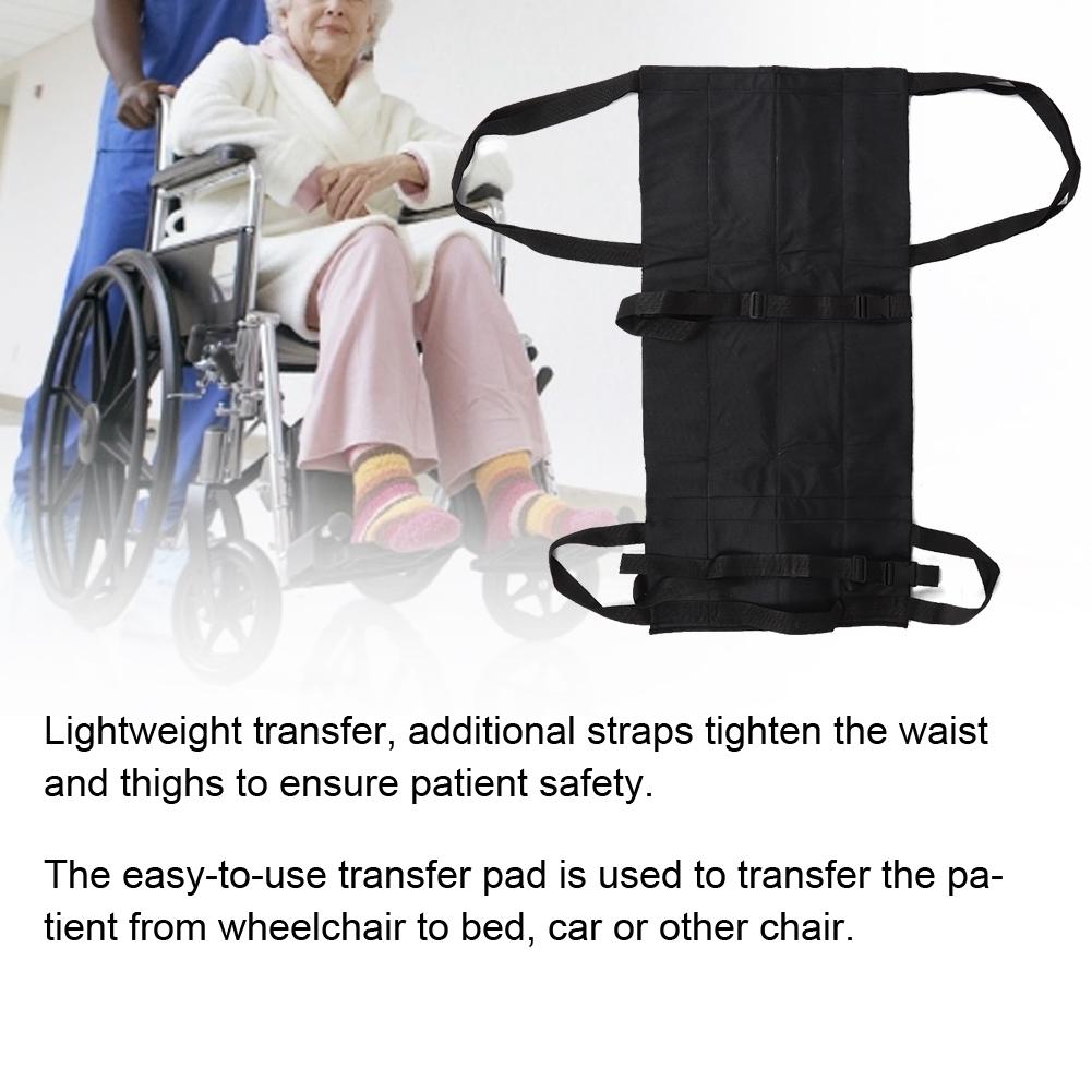 Patient Elderly Displacement Belt Wheelchair Transfer Seat Pad Cushion with Handles