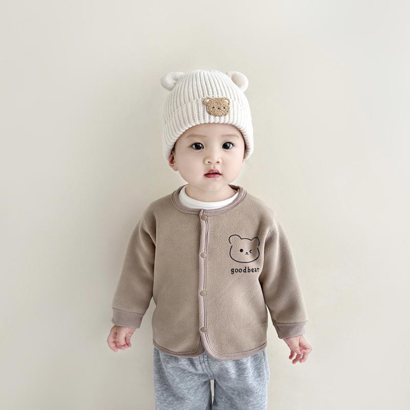 Baby Herbst/Winter Korallenfleece Jacke - Warmer, Verdickter Cardigan für Säuglinge & Kleinkinder, Jungen & Mädchen.