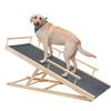 Portable Wooden Folding Pet Ramp Adjustable Non-Slip Dog and Cat Ladder Safe Access for Couch Bed or Car Durable Pet Ramps