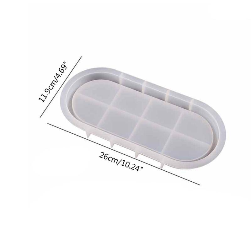 Resin Coaster Molds Oval Shaped Silicone Coaster Resin Moulds Cup Pads Molds Silicone Material for Epoxy Resin Casting