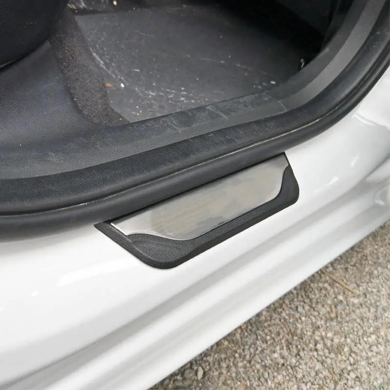 For MG 3 MG3 EV  2024 Door Sill Kick Scuff Plate Guard Pedal Cover Trim Protective Sticker Car Styling Accessories
