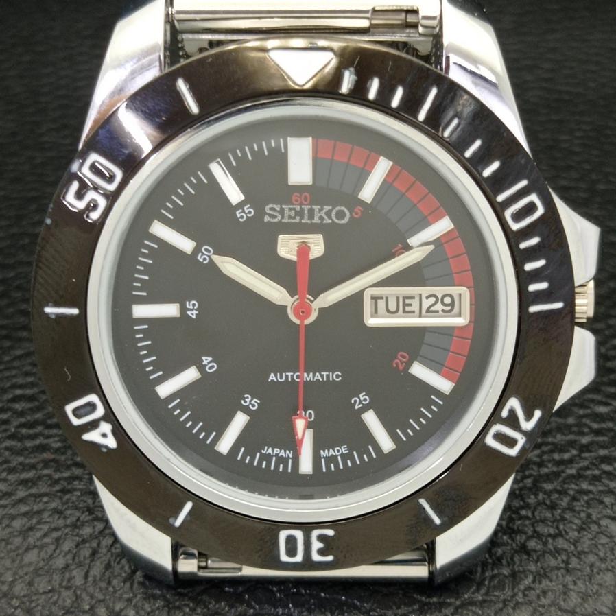 Seiko 5 AUTOMATIC 6309A REFURBISHED JAPAN MENS BLACK DIAL WATCH A426504-2 RL-a426504