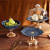Ceramic High Footed Cake Tray Dessert Plate Cake Stand Display Stand Fruit Plate Dim Sum Dish Snack Bowl Bread Plates