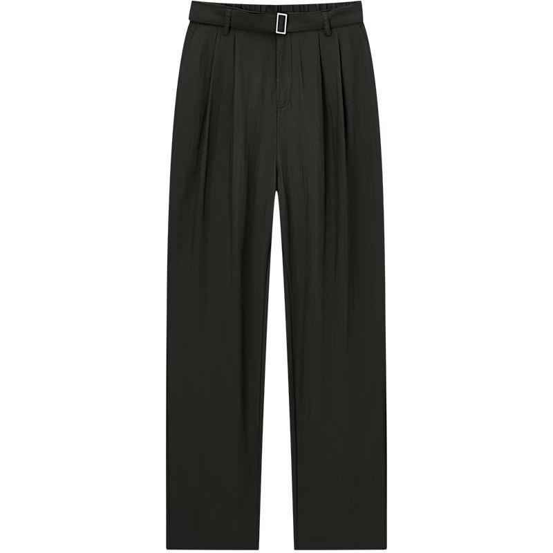 EICHITOO Women s High-Waist Straight Wide-Leg Pants M