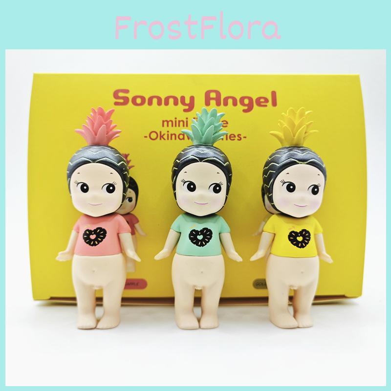 Okinawa Series Pineapple Angel Blind Box Toy Abs Assembly Model Collectible Cake Topper Holiday Gift For Teens