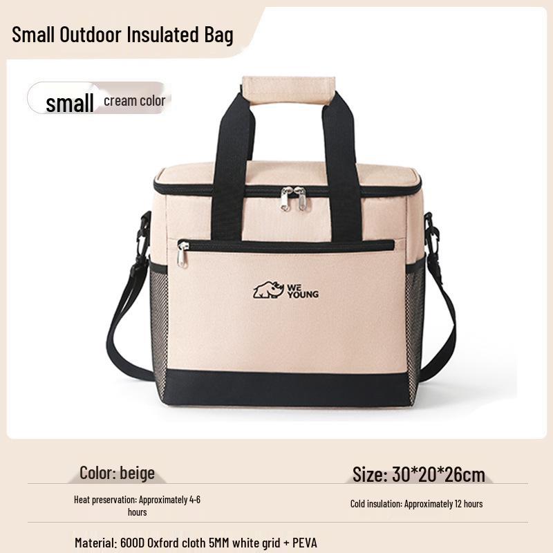Large Capacity Portable Insulated Bag for Outdoor Camping & Car Refrigeration
