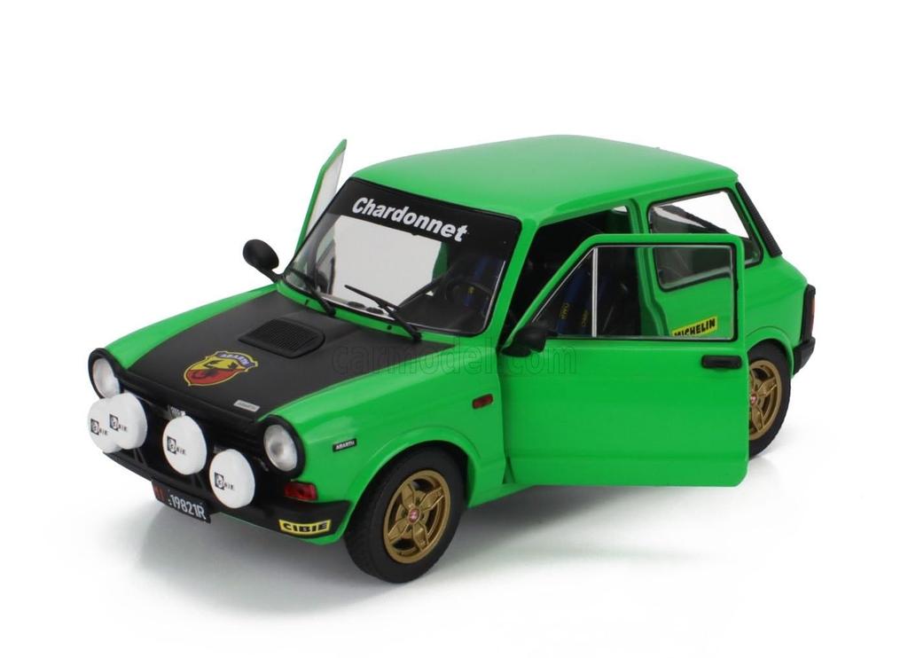 Solido Autobianchi A112 Abarth MKV 1980 (Green) 1/18 Scale Diecast Model Car