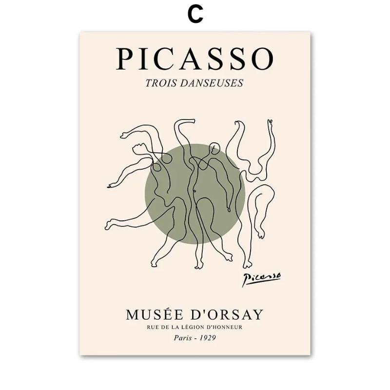 Botanical Floral Posters And Prints Abstract Lines Picasso Matisse Wall Art Canvas Painting For Living Room Decorative Pictures
