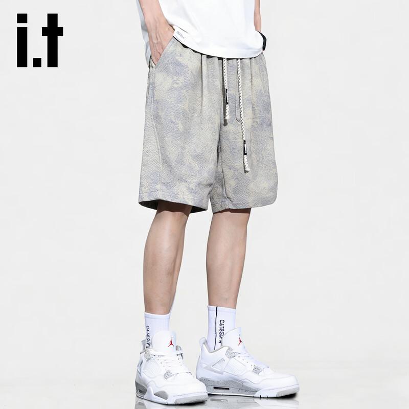 Izzueit Men's Tie-Dye Drawstring Shorts
