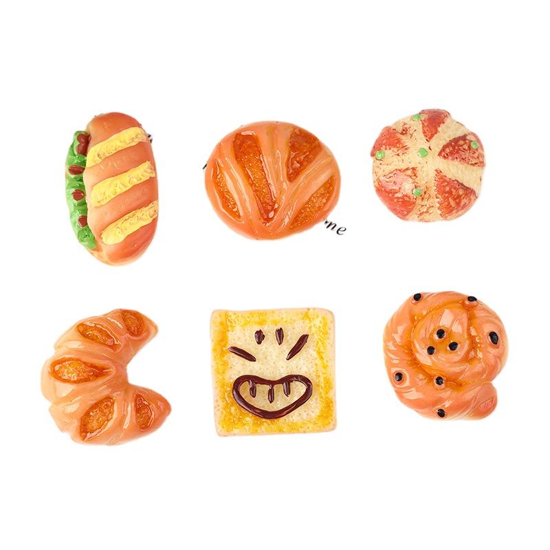 Simulation Bread Resin Craft Mini Food Dolls for Doll House Kitchen Kids Toys Diy Accessories