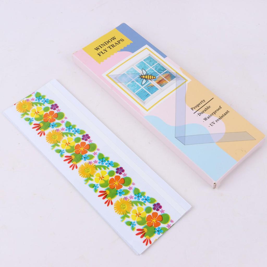 Double-Sided Waterproof Transparent Fly and Insect Sticky Trap Window Sticker