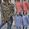 Women's Clothing, Sexy Leopard Print, Single-breasted Cardigan Shirt, Lapel Shirt Top, Women's