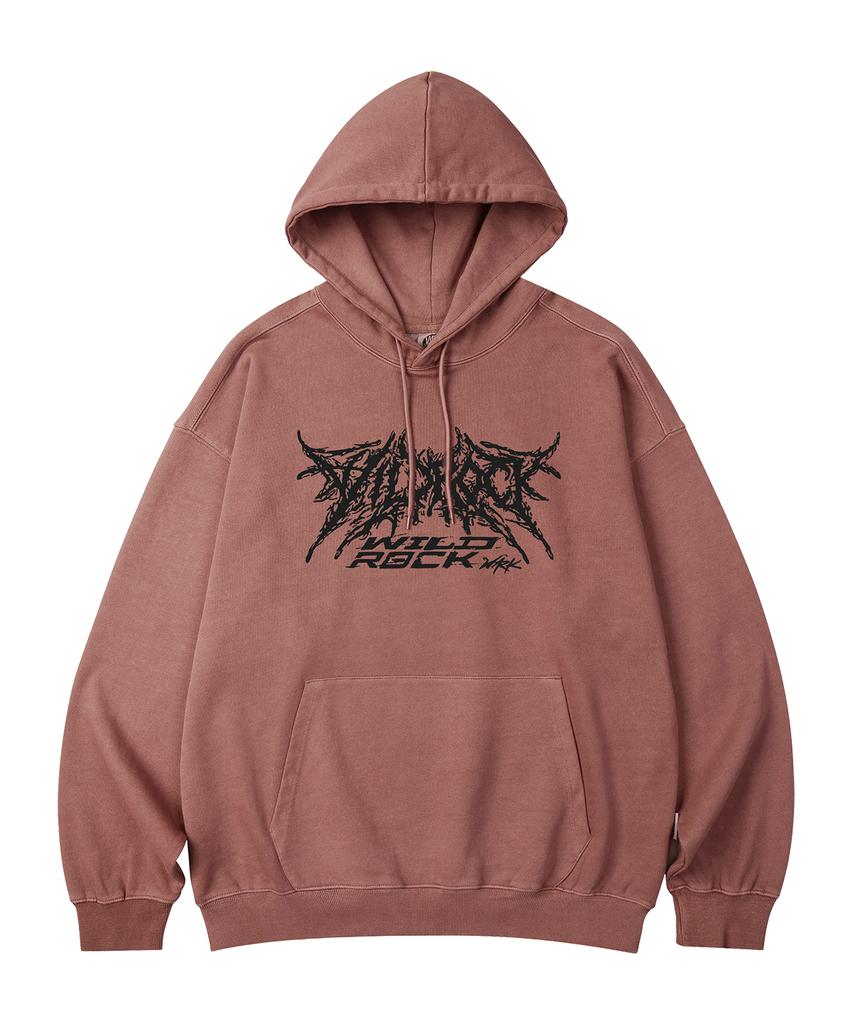 WILDROCK Wild Raw Logo Pigment Oversized Hoodie_5 Col