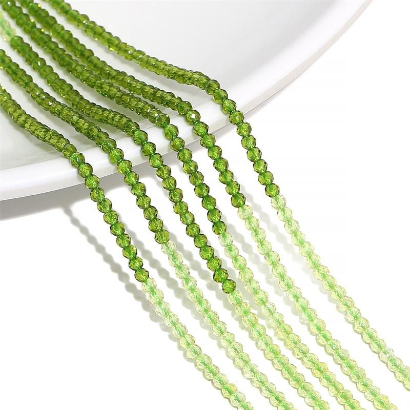 

125/195 шт. хрустальные стеклянные бусины, градиентные многоцветные свободные бусины-разделители для DIY ожерелья, браслета, изготовления ювелирных изделий 2mm 195pcs оливковый