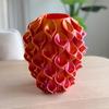 3D Printed Wavy Vase Modern Boho Vase Table Centerpiece Vase for Dried Artificial Flowers Home Room Wedding Decor