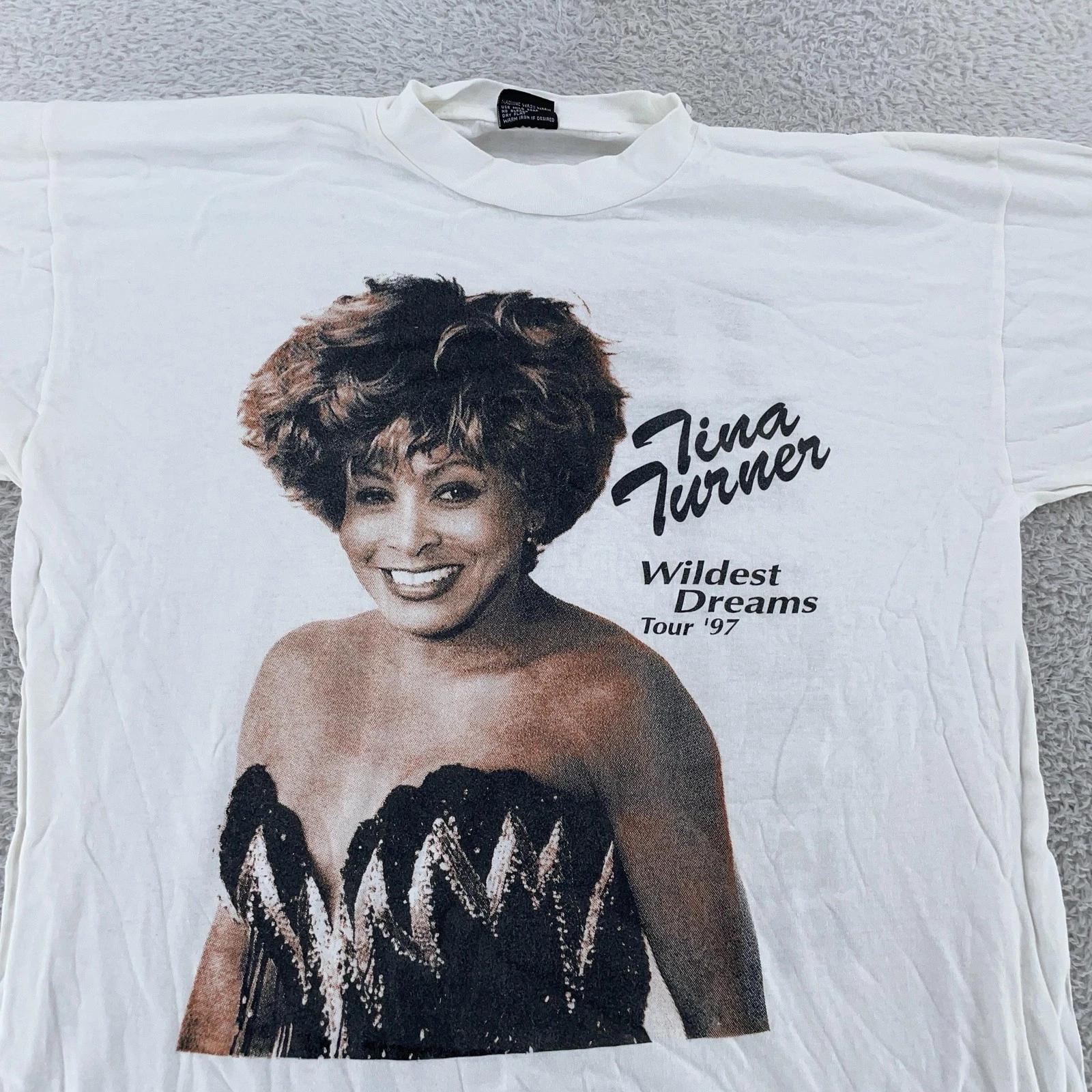 Vintage 1997 Tina Turner Concert Shirt Large/XL Wildest Dreams Tour Rock Tee 90s XL