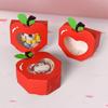 10Pcs Apple Window Candy Boxes Heart Winow Gift Box Mini Red Snack Sweet Paper Holder For School Birthday Wedding Party Favor
