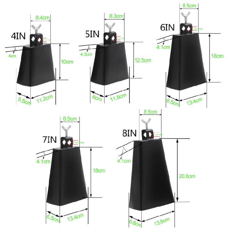 Drum Church Wedding Hand Percussion Metal Cowbell Large Cow Bells Noise Makers