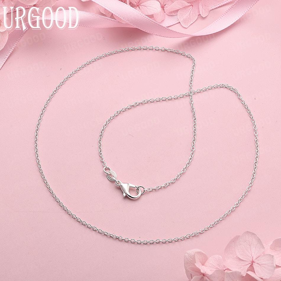 925 Sterling Silver Charm Necklace Wedding Jewelry