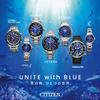 Wristwatch Promaster Waterproof UNITE with BLUE Limited Edition Silver Blue Watch Black [Citizen] Light-Powered Eco-Drive Diver's BN1025-08L Men's