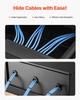4U Rack Mount Drawer, 22.68 Kg Max Load-Bearing, Lockable Server Cabinet Case, Sliding Drawer with Lock and Cable Management Holes, for Network