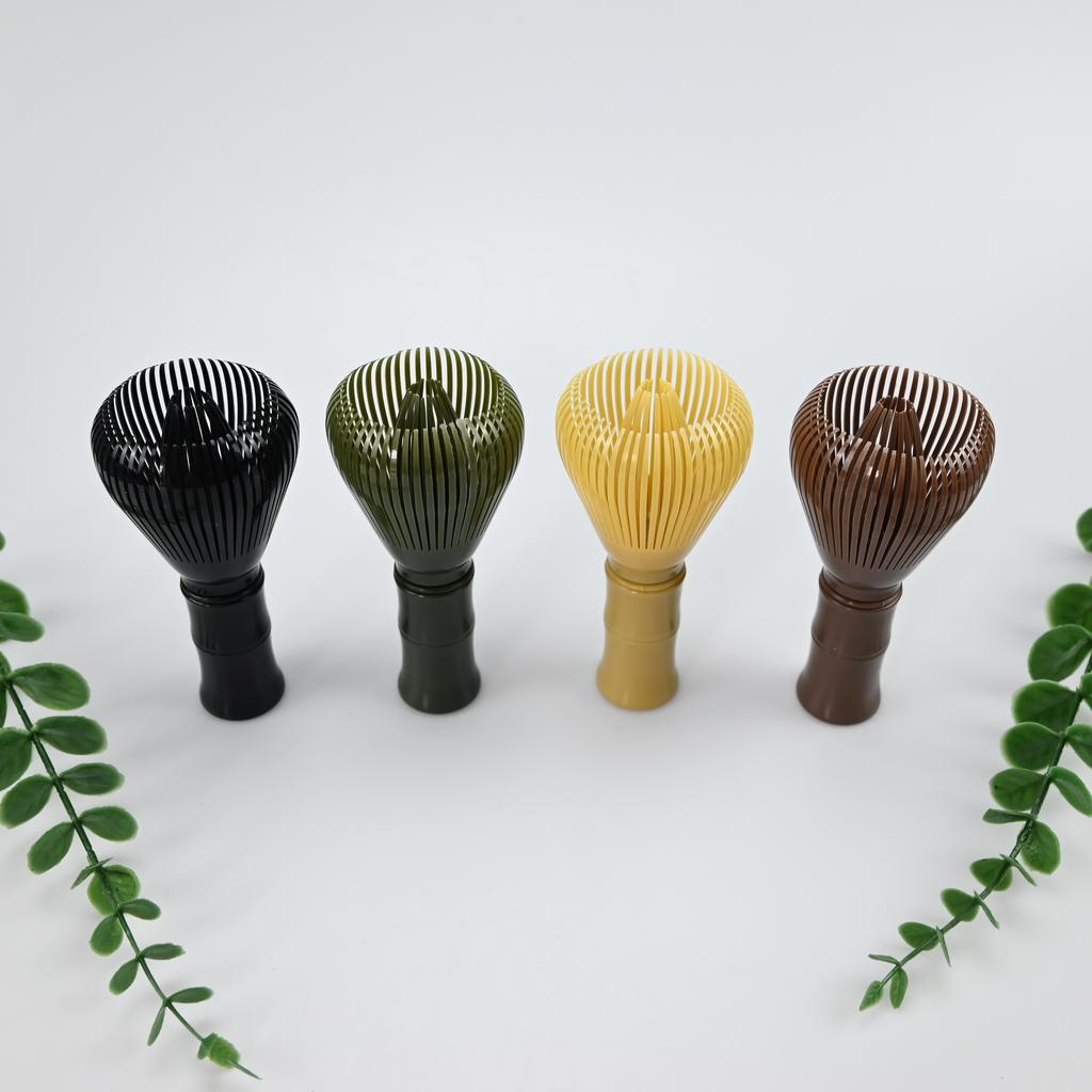 Matcha Plastic Tea Whisk, Matcha Whisk with Matcha Whisk Stand, Food Grade Matcha Whisk, Resin Matcha Whisk Chasen, Brush Handcr