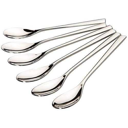 IMEEA Kaffesked, Tesked, Glassked, 18-10 Rostfritt Stål Dessertsked, 14cm Lång, Set om 6